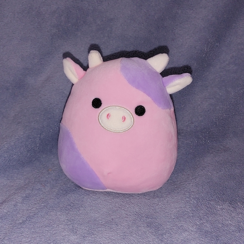 Squishmallow 5" Patty Pink and Purple Cow Plush